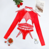 CONJUNTO BOLERO EM TULE VERMELHO