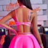 CONJUNTO COM SAIA ROSA  - P - Imagem 3