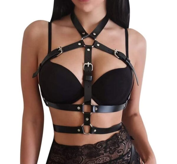 Cinto Suspensório Sutiã Busto JENIFER - Arreio Feminino - Arnês - Submission Slim