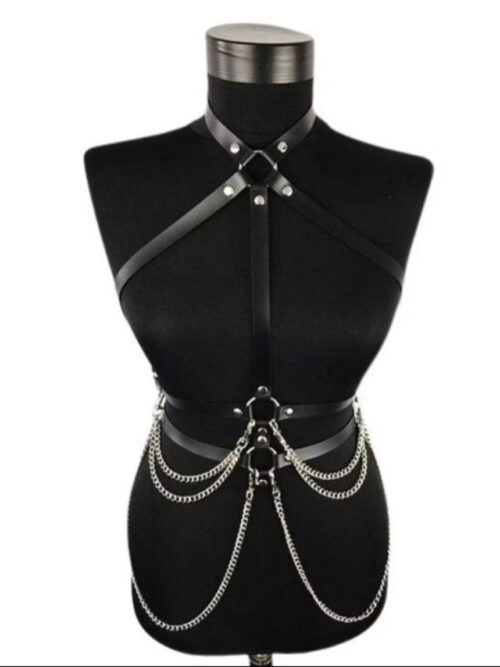 Cinto BUSTO CORRENTE Harness Arnês cinto Corpete Corselet Espartilho Arreio