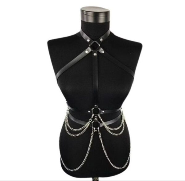Cinto BUSTO CORRENTE Harness Arnês cinto Corpete Corselet Espartilho Arreio