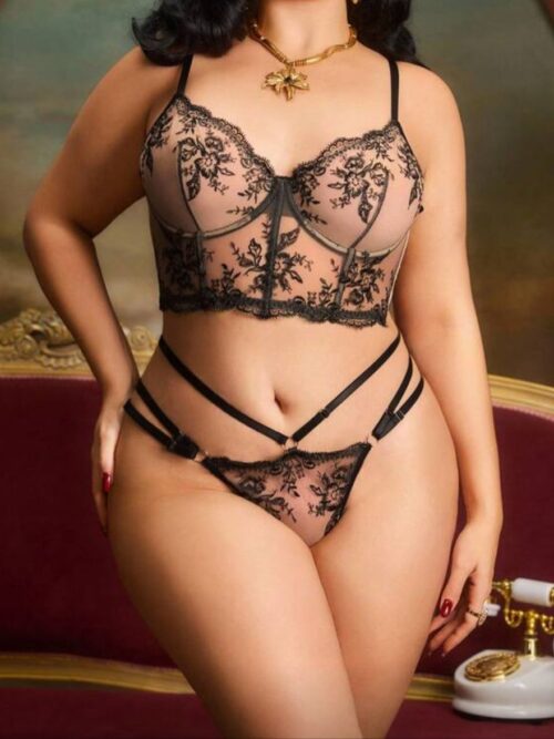 Conjunto em tule rendado - G3