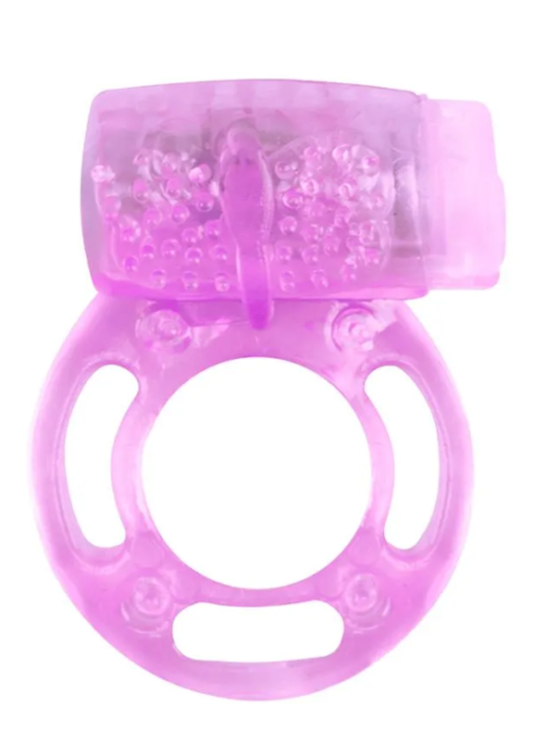 Anel Peniano com Vibrador e Estimulador Clitoriano - cores variadas