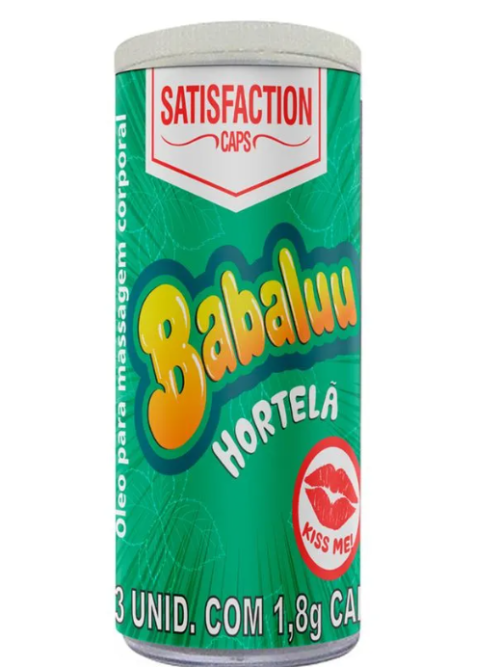 Babaluu Bolinha em Cápsula 3 Unidades Satisfaction Caps hortelã