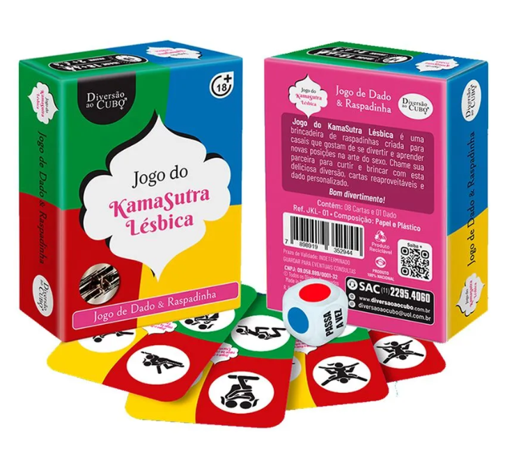 Jogo de Dado e Raspadinha Kama Sutra Lésbica