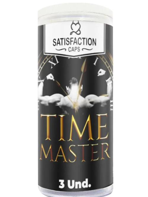 Time Master Bolinha com Óleo para Massagem Retardante 3 Unidades Satisfaction Caps