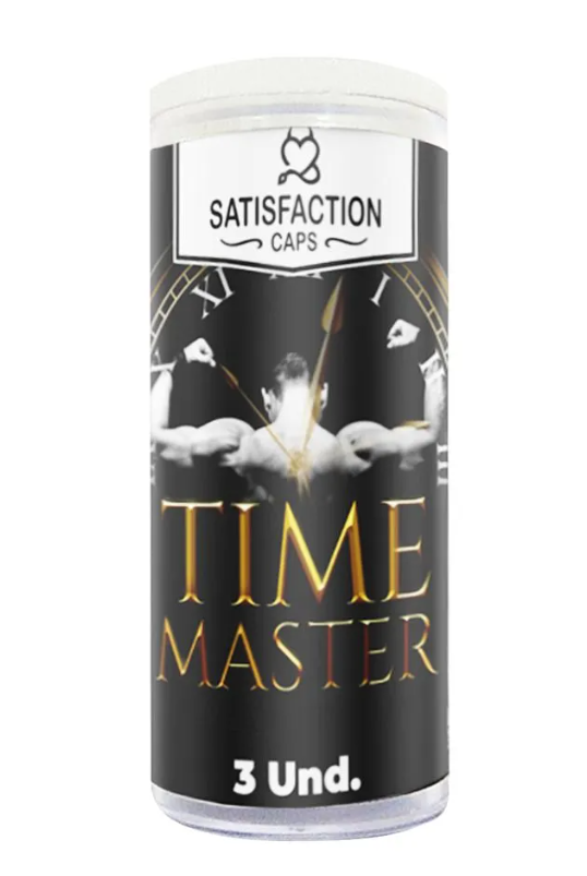 Time Master Bolinha com Óleo para Massagem Retardante 3 Unidades Satisfaction Caps