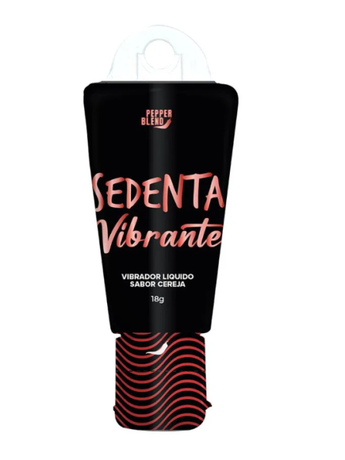 Sedenta Vibrante Vibrador Líquido Comestível 18g Pepper Blend